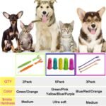 10 Pack Pet Dog Toothbrush, 2 Triple Head Pet Toothbrushes 3 Double Head Tooth Brush 5 Pack Finger Rubber Toothbrushes, Multi-Angle Dental Cleaning Brushes for Dog Cat Oral Dental Health - Image 2