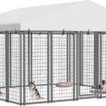 10×10 ft Outdoor Dog Kennel, Heavy Duty Dog Pens for Large Dogs