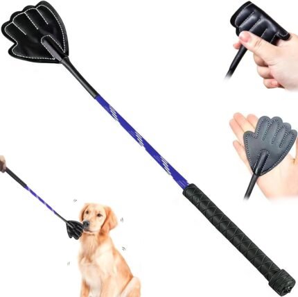 17″ Lightweight Dog Training Stick Pole, Puppy Training Tools Whip with Anti-Slip Handle, Outdoor and Indoor Exercise Interactive Dog Obedience Training Tool for Dogs Cats (Blue)