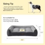Bedsure SupportMax® Extra Thick Orthopedic XL Dog Beds Large Sized Dog - Image 6