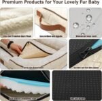 Dog Bed with Reusable Potty Pad - 44.5" x 33.5" x 6.7" Beige - Image 5