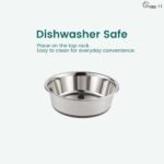 PEGGY11 Nonslip Stainless Steel Dog Bowls, 3.8 US Cup Each, 2 Pack - Image 6