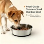 2 Pack WEDAWN Deep Stainless Steel Non-Skid Dog and Food Bowls, Each Holds Up to 2 Cups - Image 4