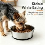 2 Pack WEDAWN Deep Stainless Steel Non-Skid Dog and Food Bowls, Each Holds Up to 2 Cups - Image 9
