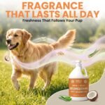 Deshedding Dog Shampoo, Gallon Sized - Skin and Coat Shedding Shampoo with Pump, 18:1 Dilution - Made with Baking Soda, Aloe, and Coconut for Buildup and Dander - Image 4
