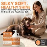 Deshedding Dog Shampoo, Gallon Sized - Skin and Coat Shedding Shampoo with Pump, 18:1 Dilution - Made with Baking Soda, Aloe, and Coconut for Buildup and Dander - Image 7