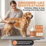 Deshedding Dog Shampoo, Gallon Sized - Skin and Coat Shedding Shampoo with Pump, 18:1 Dilution - Made with Baking Soda, Aloe, and Coconut for Buildup and Dander - Image 8