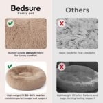 Bedsure Calming Dog Bed Medium Size Dog Donut Washable Pet Bed,30ins Camel - Image 3