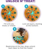 Outward Hound Nina Ottosson Tower of Treats Dog Toy Treat Puzzle, 12.5" - Image 3