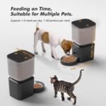 Automatic Dog Feeder - 8L/34 Cups Large Capacity Automatic Cat Food Dispenser with LCD Screen, Large Food Tray, Battery Operated, Timed Cat Feeder, Up to 50 Portions 6 Meals Per Day, Keeps Fresh - Image 3