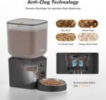 Automatic Dog Feeder - 8L/34 Cups Large Capacity Automatic Cat Food Dispenser with LCD Screen, Large Food Tray, Battery Operated, Timed Cat Feeder, Up to 50 Portions 6 Meals Per Day, Keeps Fresh - Image 4