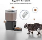 Automatic Dog Feeder - 8L/34 Cups Large Capacity Automatic Cat Food Dispenser with LCD Screen, Large Food Tray, Battery Operated, Timed Cat Feeder, Up to 50 Portions 6 Meals Per Day, Keeps Fresh - Image 5