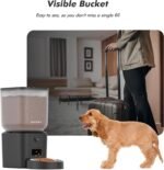 Automatic Dog Feeder - 8L/34 Cups Large Capacity Automatic Cat Food Dispenser with LCD Screen, Large Food Tray, Battery Operated, Timed Cat Feeder, Up to 50 Portions 6 Meals Per Day, Keeps Fresh - Image 7