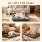 Waterproof XL Dog Bed Outdoor Large Crate Pad 42" Washable Leather Wipeable - Image 4