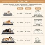 Waterproof XL Dog Bed Outdoor Large Crate Pad 42" Washable Leather Wipeable - Image 8