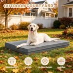 Waterproof XL Dog Bed Outdoor Large Crate Pad 42" Washable Leather Wipeable - Image 9