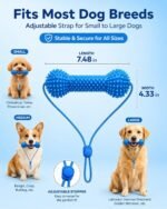 Dual-Action Canine Dental Prop，bite and Brush Dental Toy for Dogs, Teeth Cleaning Fresh Dog Tartar and Plaque Remover, Woof Tooth Hard Off, Brushing Toothbrush Tools Care Chew Toys(1PC) - Image 4