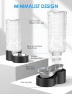 Heouvo 2.5 Gal Gravity Dog Water Dispenser, Wide-Mouth, No Filter, Black - Image 5