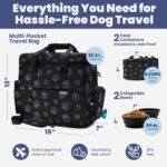 Rubyloo Original Doggy Bag™ Dog Travel Bag for Supplies with Travel Bowls - Image 3