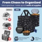 Rubyloo Original Doggy Bag™ Dog Travel Bag for Supplies with Travel Bowls - Image 4