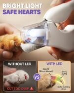 CATPICK 2-in-1 Cat & Dog Nail Clippers with Grinder and Dual LED Lights - Image 4