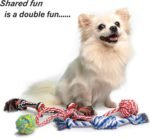 Fida Dog Rope Toys, 4 Pack Cotton Puppy Teething and Chew Toys - Image 4