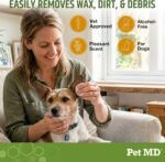 Pet MD Dog Ear Cleaning Wipes – Otic Cleanser for Dogs - 100 ct - Image 3