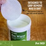 Pet MD Dog Ear Cleaning Wipes – Otic Cleanser for Dogs - 100 ct - Image 5