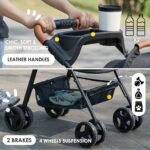 Zoosky 3 in 1 Dog Stroller, Folding Pet Stroller w/Removable Carrier - Image 6