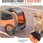 VEVOR Dog Bike Trailer, Supports up to 66 lbs, Pet Cart Bicycle Carrier - Image 5