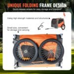 VEVOR Dog Bike Trailer, Supports up to 66 lbs, Pet Cart Bicycle Carrier - Image 6