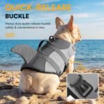 Queenmore Dog Life Jacket, Cute Shark Dog Life Vest for Swimming & Boating - Image 5