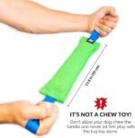 Bull Fit K9 Dog Bite Tug Toy with 2 Strong Handles - Made of Durable & Tear-Resistant French Linen - Perfect for Tug of War, Fetch & Puppy Training - Ideal for Medium to Large Breeds - Image 4