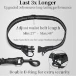iYoShop Hands Free Dog Leash with Zipper Pouch, Large, 25-120 lbs, Black - Image 4