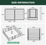 FXW Instant Dog Playpen with RV Step Grid for RV Camping, 32" H, 16 Panels - Image 7