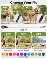 Taglory Rope Dog Leash for Medium Large Dogs, 6 FT Padded Handle, Black - Image 6