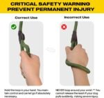 Fida Durable Slip Lead Dog Leash, 6 FT x 1/2" Dog Training Leash, Green - Image 10