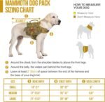 ONETIGRIS Dog Backpack for Medium & Large Dogs, Nylon Backpack for Dogs Tactical Pet Backpack with Side Pockets for Hiking Walking Training Running (Brown, Medium) - Image 5