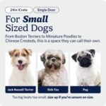 Midwest 24-Inch Single Door iCrate, for Small Breeds, 12-20 lbs - Image 2