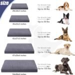 KSIIA Washable Dog Bed for Crate Waterproof for Medium Dogs,35x22 Inch,Gray - Image 6