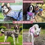 Dog Cooling Vest, 2-Layer Microfiber Cooling Jacket, Blue, L - Image 4