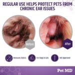 Pet MD Veterinary Tris Flush Cat & Dog Ear Cleaner - Dog Ear Flush - 12oz - Image 4