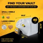 Vittles Vault Airtight Stackable Pet Food Storage Container, Up to 40lbs - Image 6