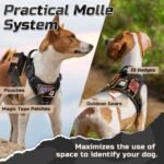 rabbitgoo Tactical Dog Harness for Large, No Pull Military Service Vest - Image 4