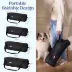 Lesure Shown on Today Show Soft Collapsible XL Dog Crate, 42in Black - Image 3