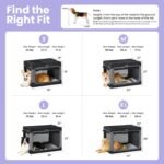 Lesure Shown on Today Show Soft Collapsible XL Dog Crate, 42in Black - Image 4