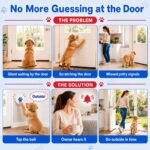 ChunHee Dog Training Bells for Door - Dog Door Bell for with 36 Custom Sounds | Dog Bell for Door Potty Training | Chew-Proof & Adjustable Volume (0-115dB) | Teach Puppies to Signal to Go Outside - Image 3
