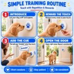ChunHee Dog Training Bells for Door - Dog Door Bell for with 36 Custom Sounds | Dog Bell for Door Potty Training | Chew-Proof & Adjustable Volume (0-115dB) | Teach Puppies to Signal to Go Outside - Image 6