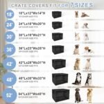 Explore Land Dog Crate Cover, 36 inches, Black - Image 3