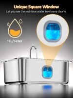 4.2Gal Dog Water Fountain for Large Dogs, 16L Dog Fountain Water Bowl - Image 3
